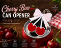 Cherry Bow Can Opener Keychain